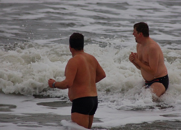 Jastarnia - Styczniowe kąpiele